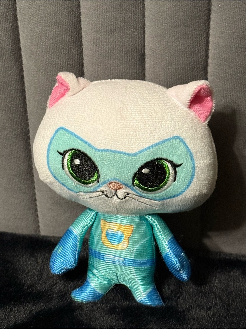 💖4/$25- Disney Junior SuperKitties Bitsy 6.5” Plush Just Play White Superhero